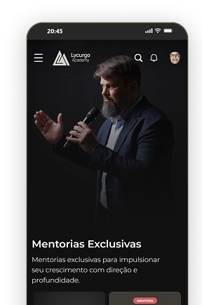 Preview do aplicativo no celular
